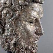 Sculptural bust in bronze on a base, 20th century