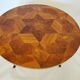 Round tripod coffee table compass foot