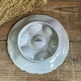 4 assiettes à huîtres art déco digoin sarreguemines