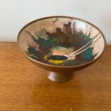 Antique SAGITTA Copper Cup Painted Decor Holland Vintage