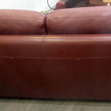Leather sofa, 2 seats, Roche-Bobois brand