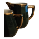 Empire green bistro water carafe and milk jug