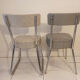 Pair of vintage gray Ronéo chairs