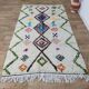 Handmade wool Berber rug 242 X 138 CM