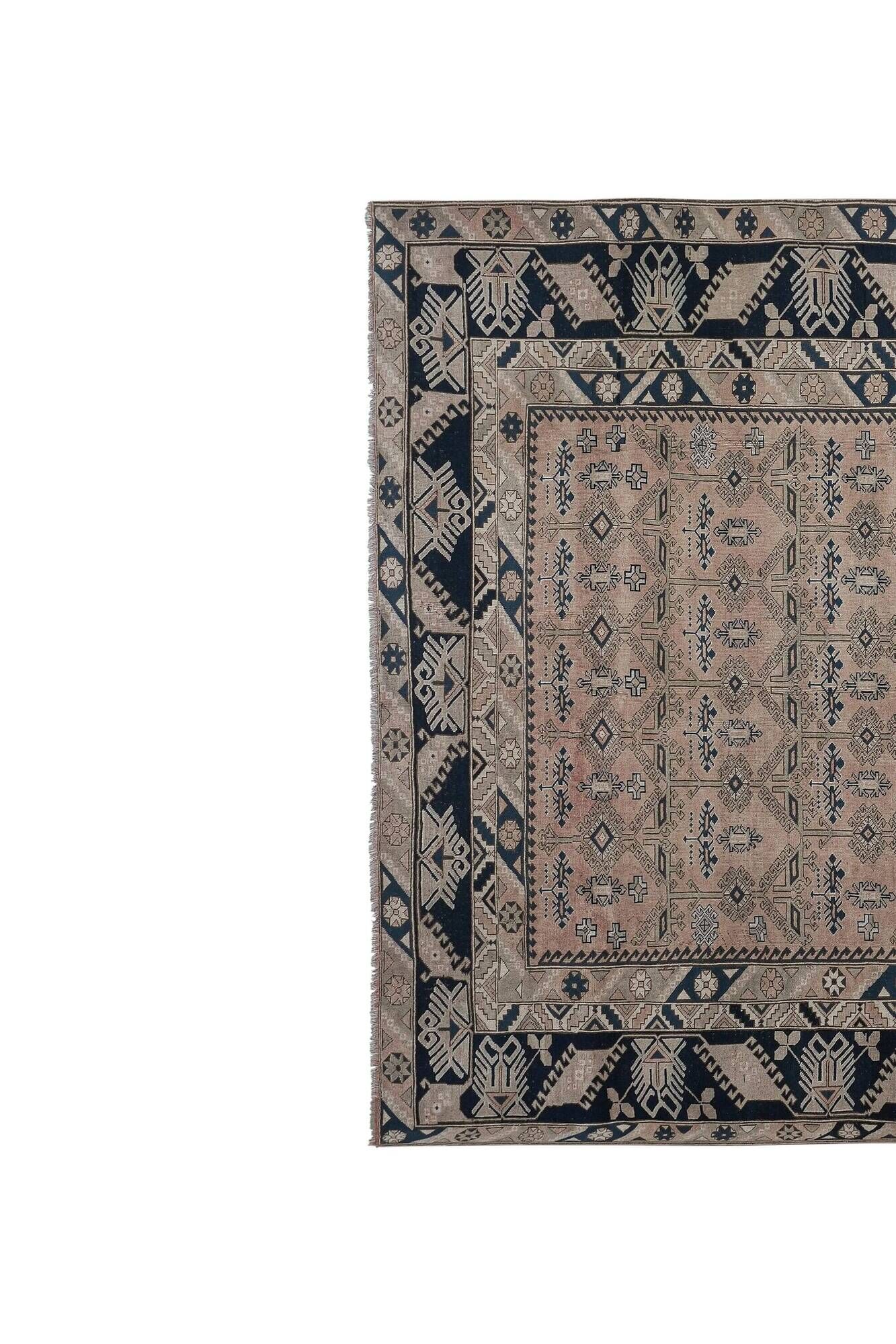 Vintage Turkish Oushak rug 302x393 cm