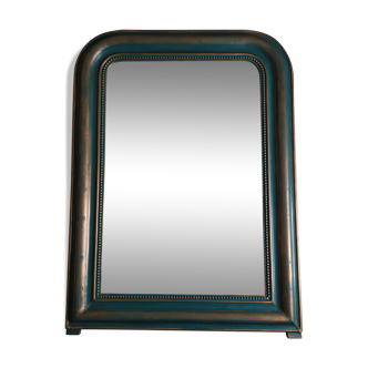 Mirror Louis Philippe old green and gold patina 95x71cm