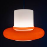 Vintage Czechoslovak Hanging Glass Lamp By Osvětlovací Sklo, 1970s