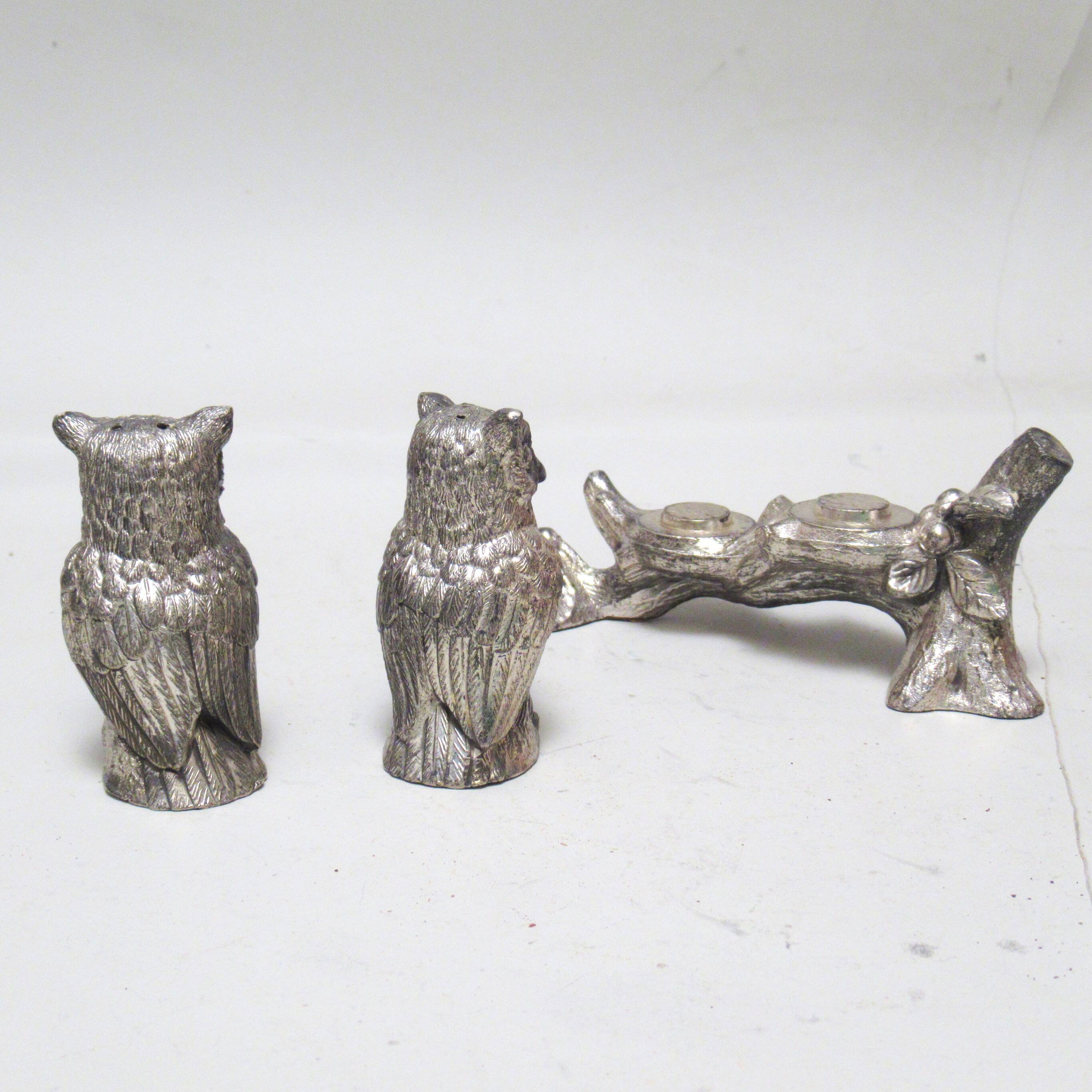 Salt and pepper owls Mauro Manetti 70s