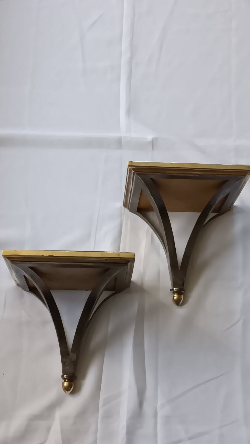 Paire d'appliques maison Jansen