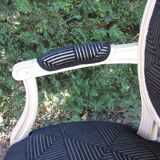 Fauteuil cabriolet style Louis XVI