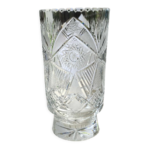 Vase en cristal de bohème vintage,