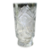 Vintage Bohemian crystal vase, sophisticated, geometric star patterns, high 25 cm