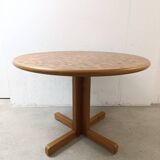 Vintage wooden mosaic table