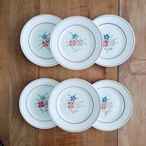 Lot de 6 assiettes à dessert Ceranord, modèle Bettina