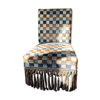 Nap fringe heating chair. III / velour ska 70's Top deco