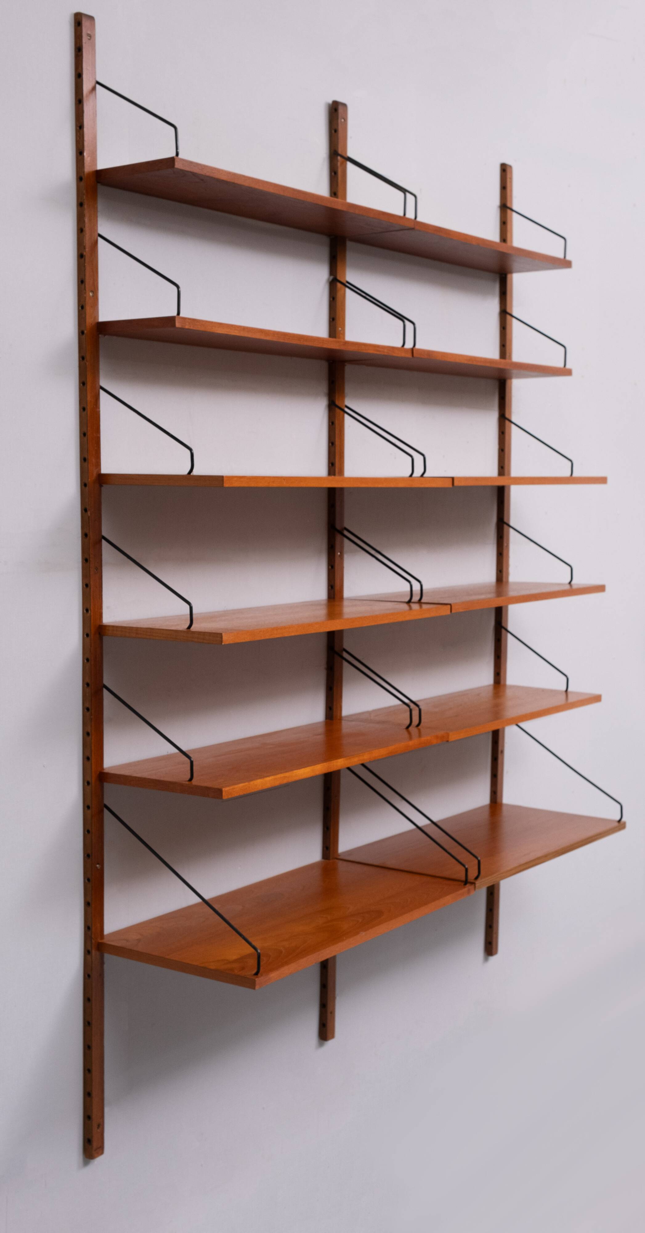 Poul Cadovius Teak Bookcase Shelves For Royal System 1960s