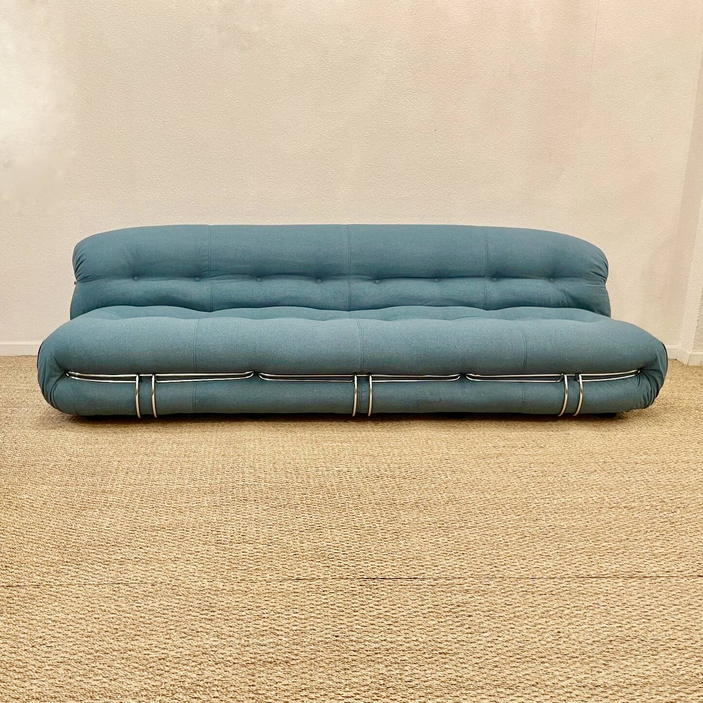4-seater sofa Soriana Scarpa Cassina Italy circa 1970s