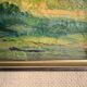 Vintage Modernists Oil Painting Autumn Landscape by Aksel 1960s