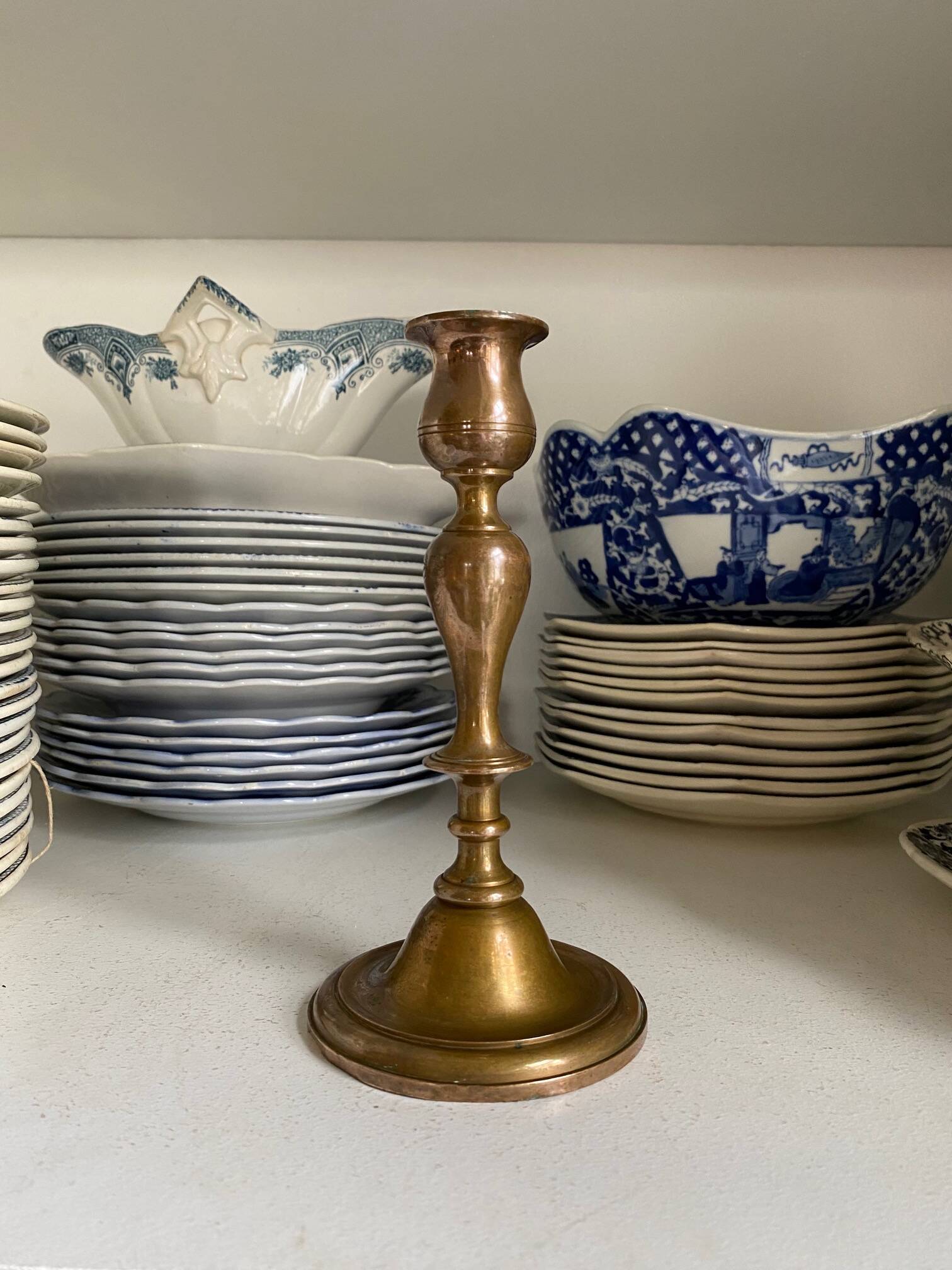 2 brass candlesticks