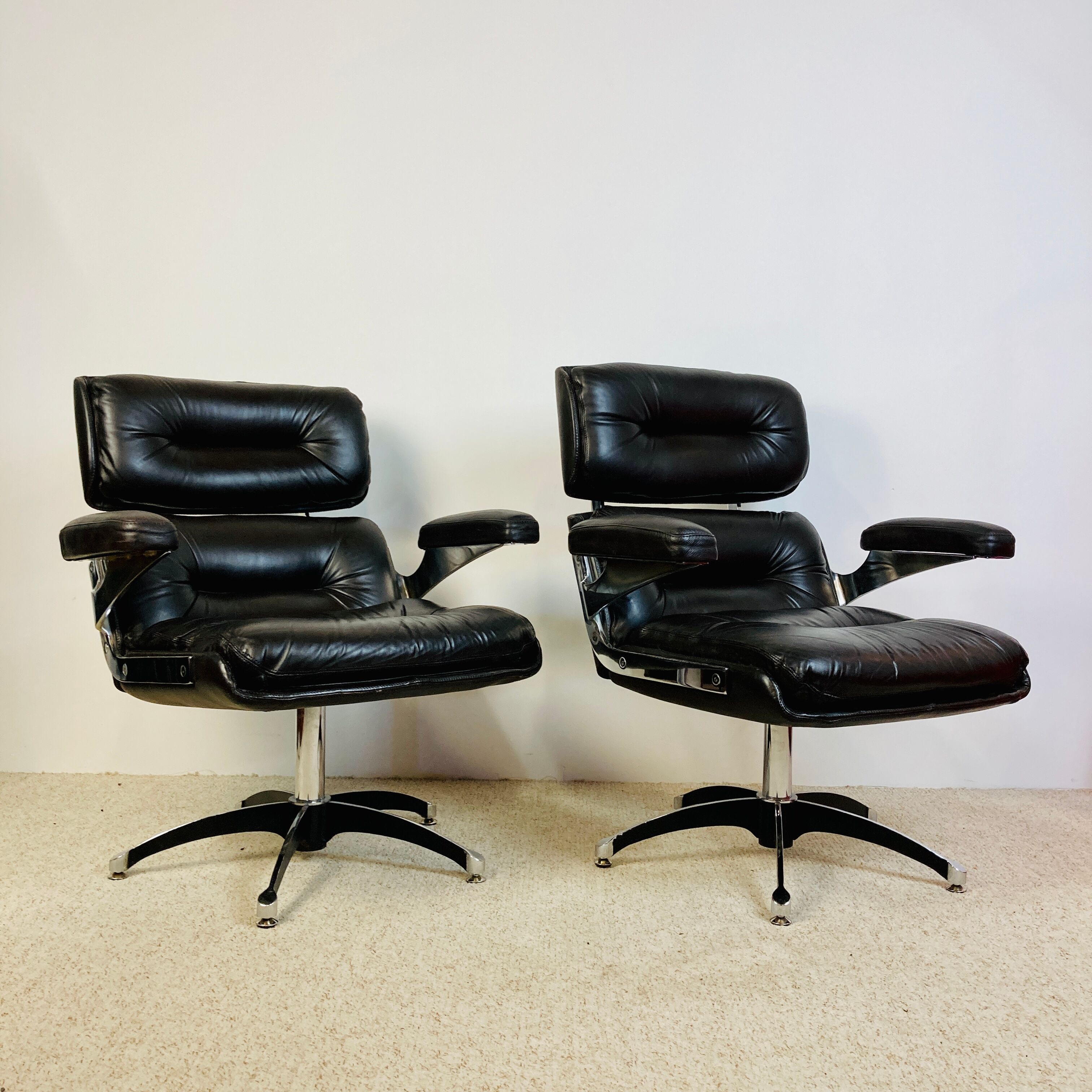 Office armchair design Martin Stoll, 1970.