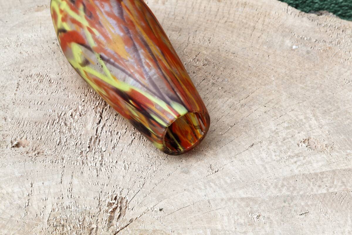 Vase en pate de verre, soufflé