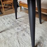 Round wooden coffee table