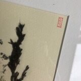 Framed lithograph - extract from the notebook "Les Natugraphies" - Albert de Visscher