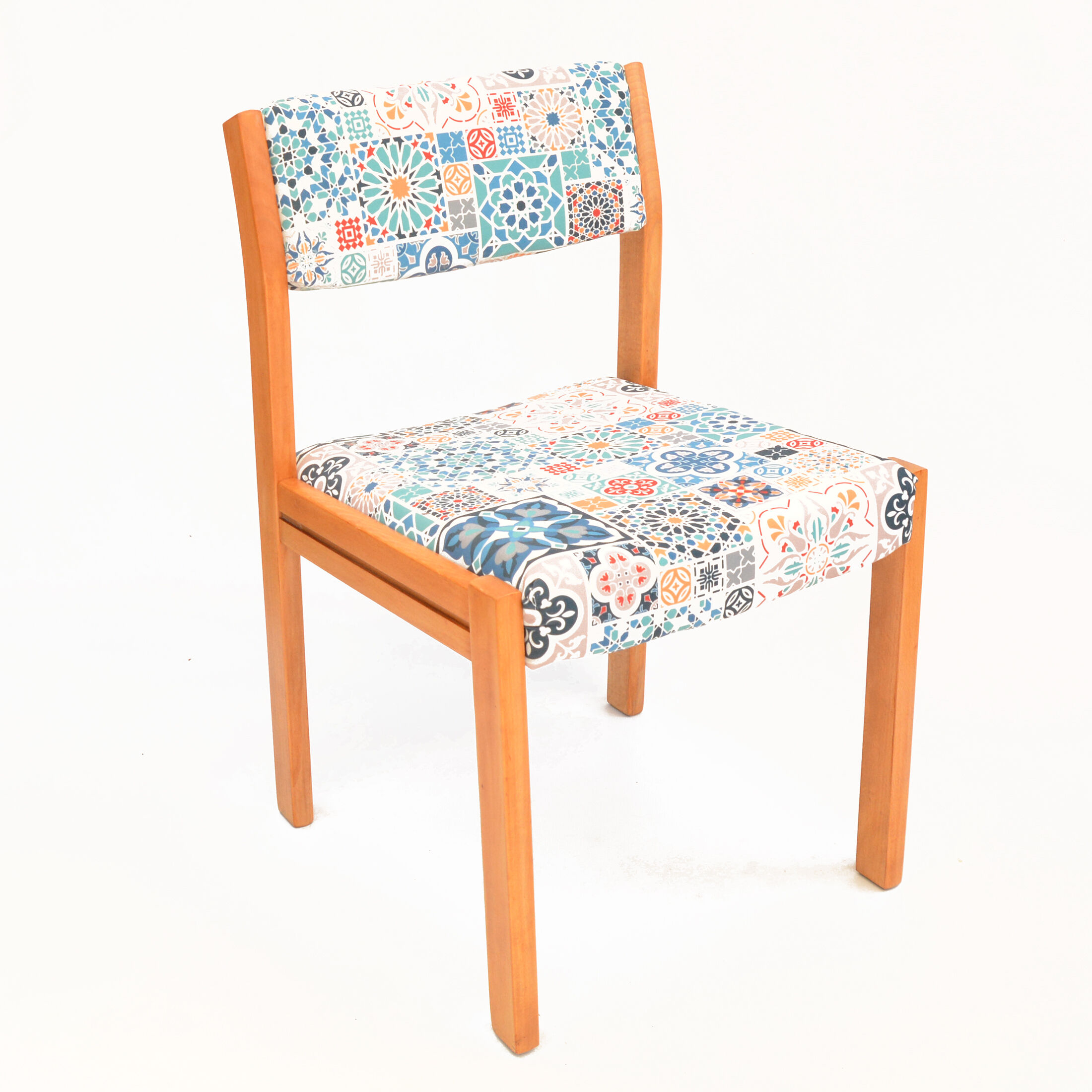 1980s modern, ethnic Upholstered chair, WK Möbel Germany