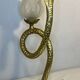 Cobra snake lamp in bronze