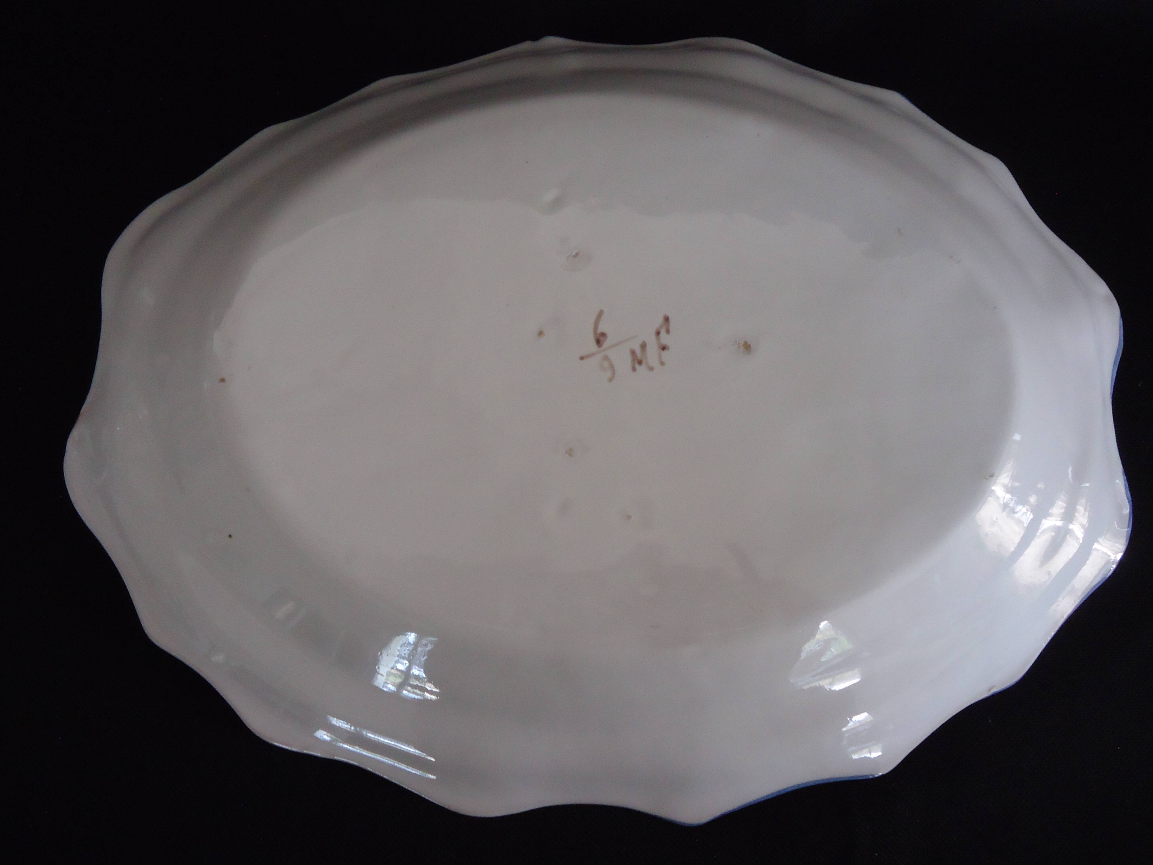 Vegetable soup tureen and its frame, Matet earthenware factory, Martres-Tolosane
