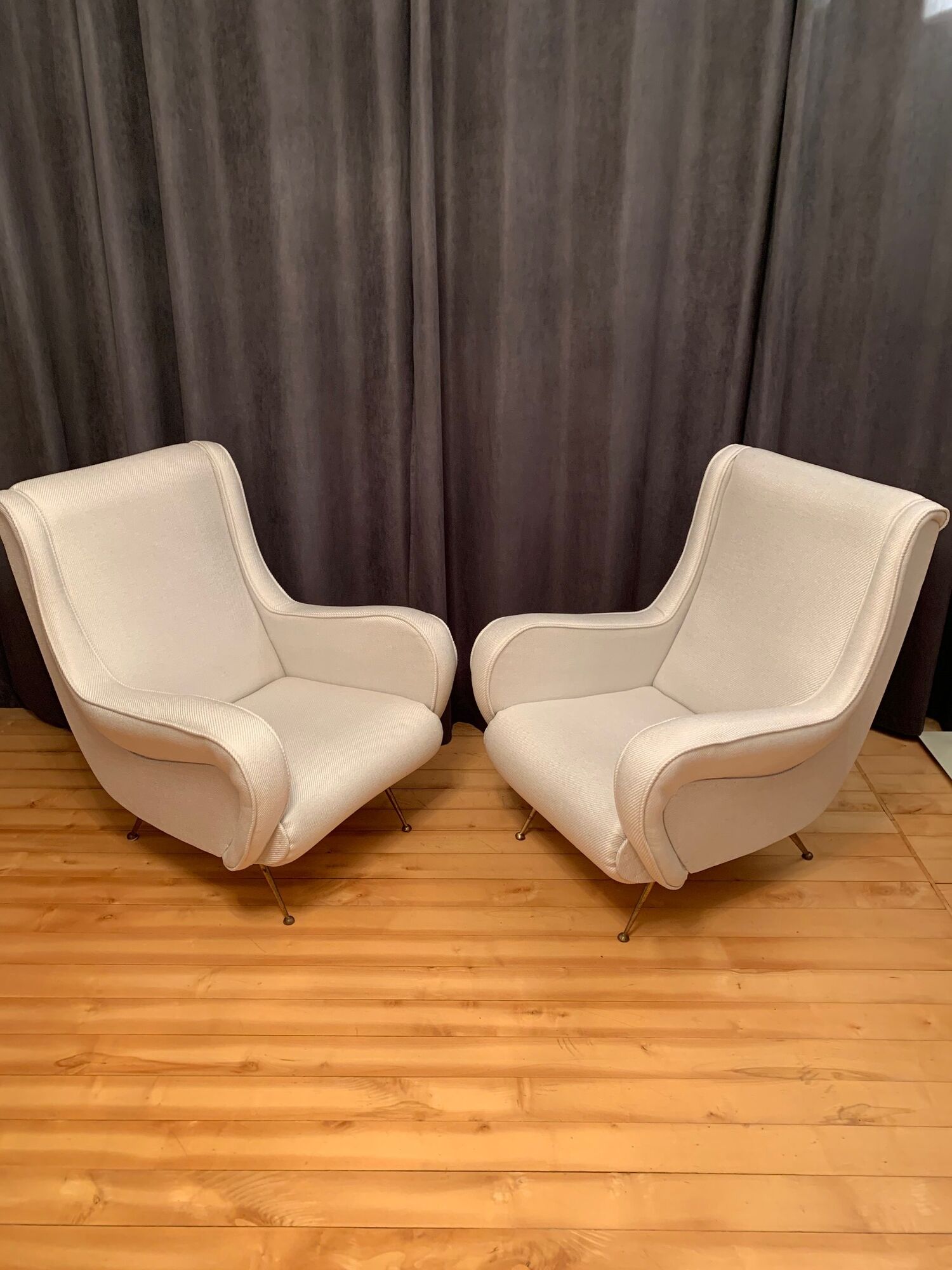 A pair of armchairs by Gigi Radice, Italy, 1960s