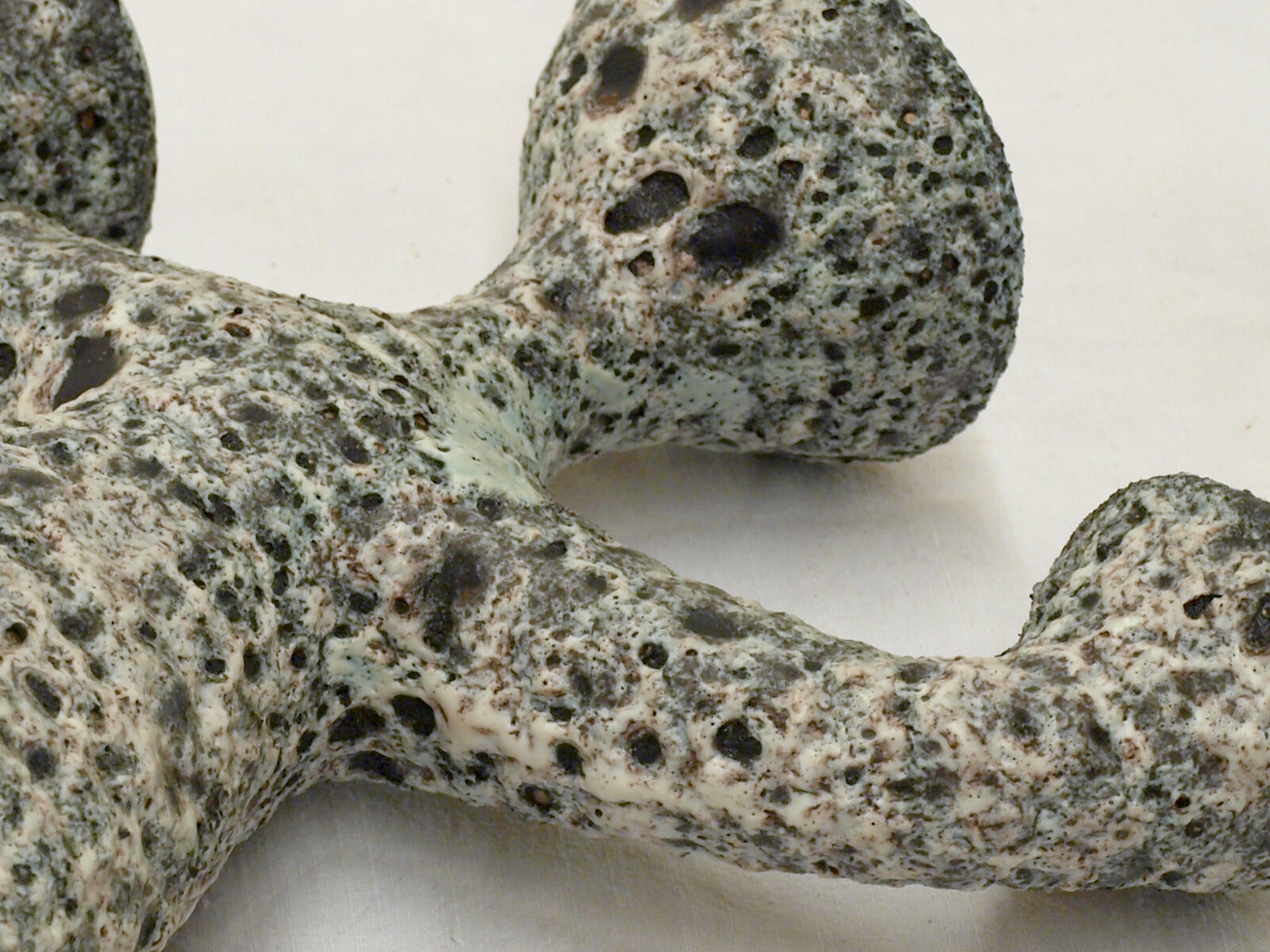 Dieulefit ceramic anthropomorphic candlestick or candlestick