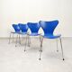 4 chaises papillon d'Arne Jacobsen pour Fritz Hansen