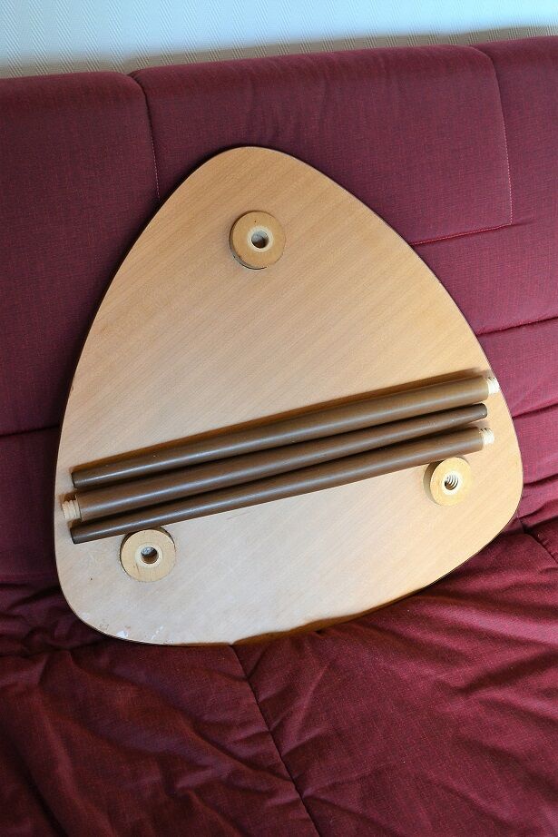 Formica table tripod compass vintage 1960 s