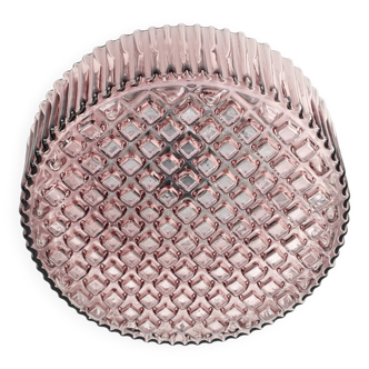 Plafonnier en verre améthyste de style mid-century modern, années 1970