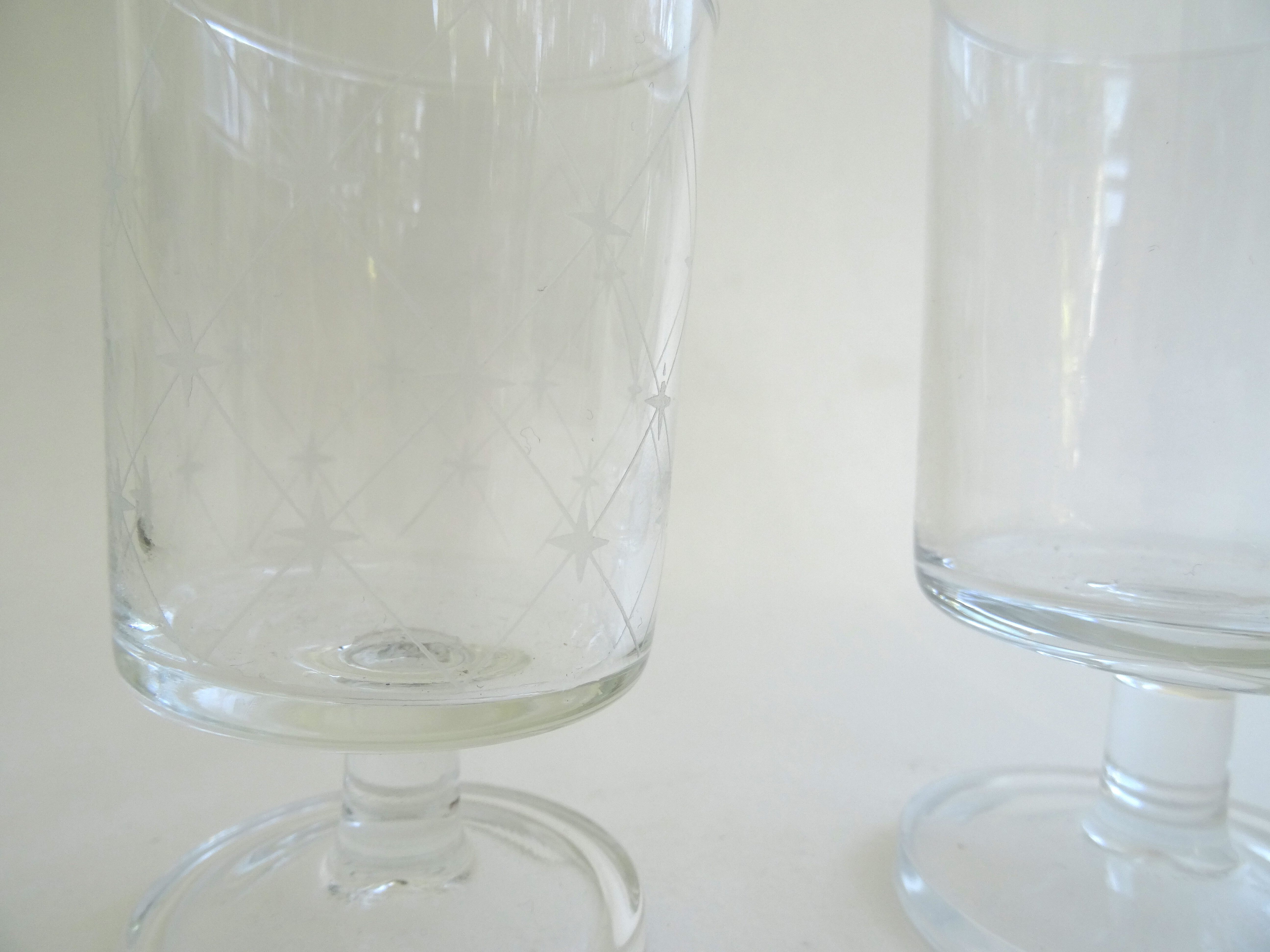 Lot de différents verres Cavalier