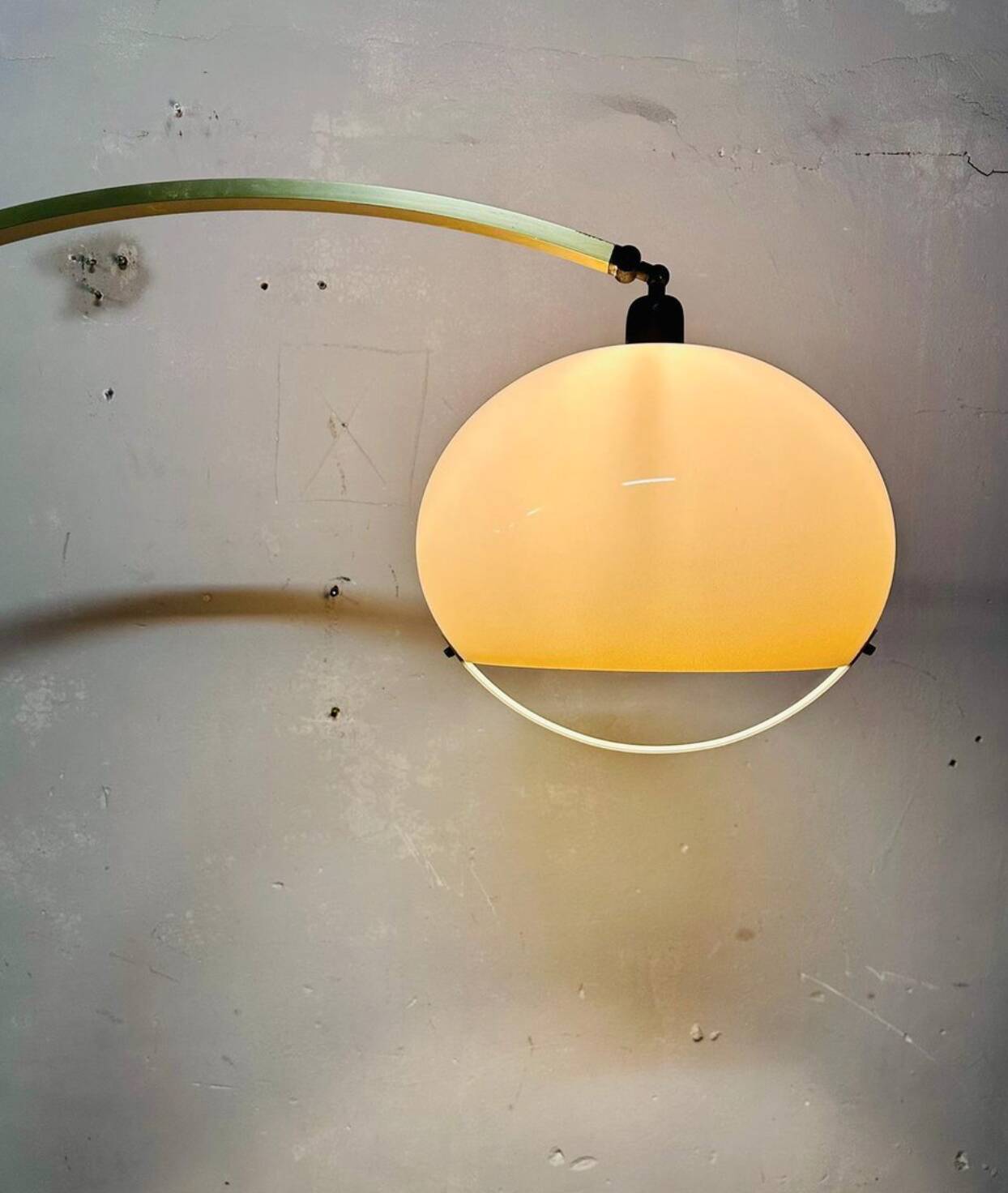 Lampada da terra vintage ad arco, anni '70