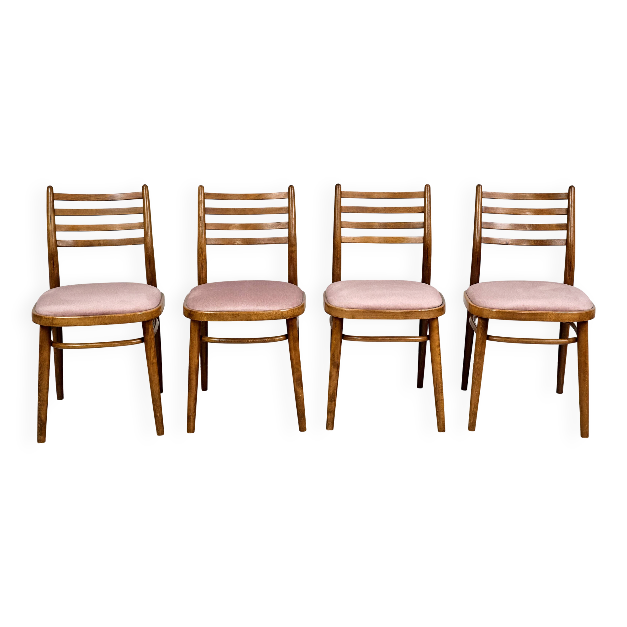 Set of 4 Dining Chairs, TON, 1960s, Czechoslovakia