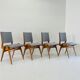 Suite de 4 chaises de Maurice Pré restaurées 1950