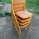 Lot de 4 chaises d'écolier vintage