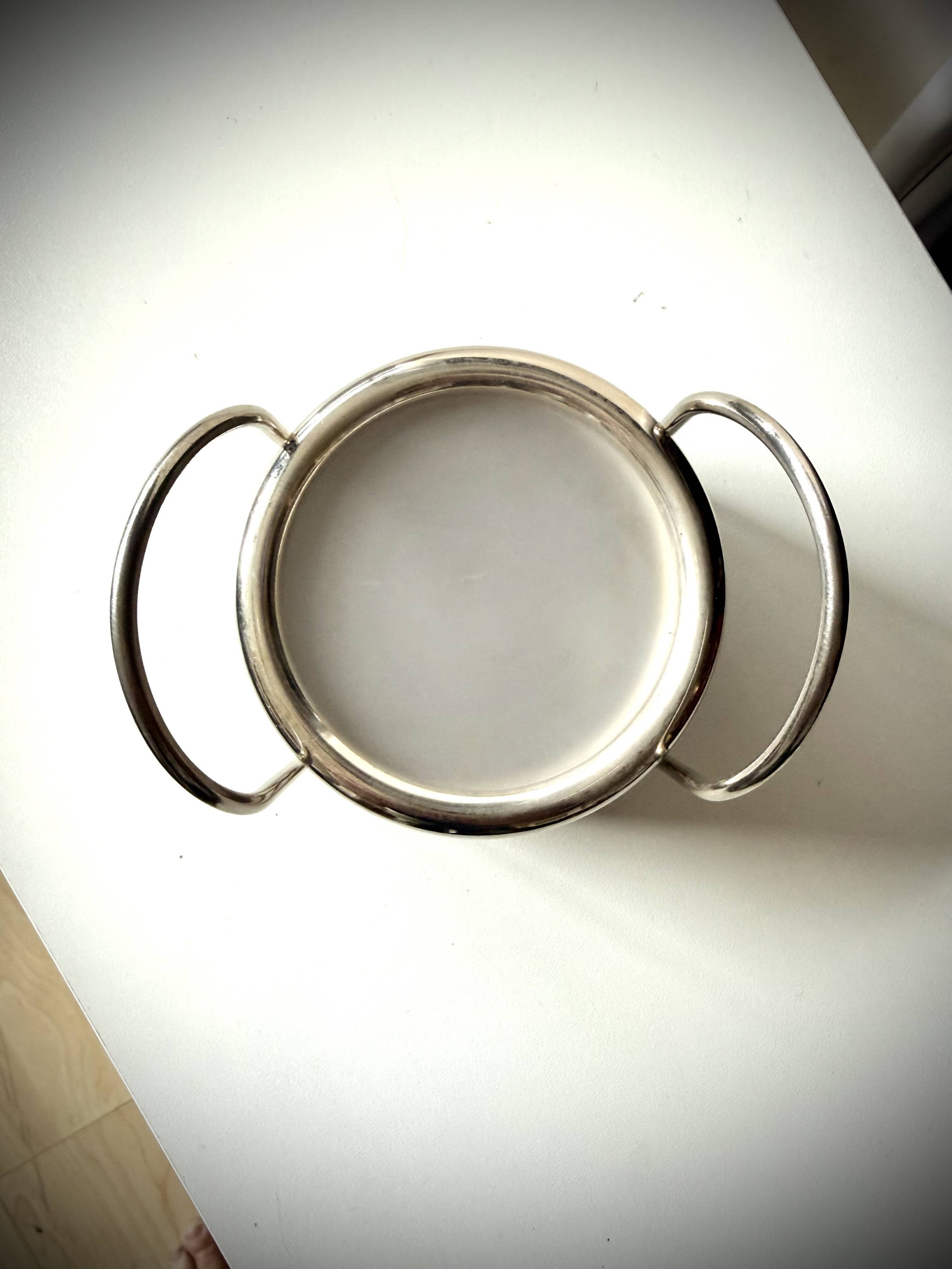 Vintage silver-plated coaster