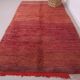 Burgundy Vintage Handmade Moroccan rug 180 x 336 cm - Berber wool Rug