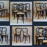 6 chairs bistro viennese Thonet 28 first 1885 ca version