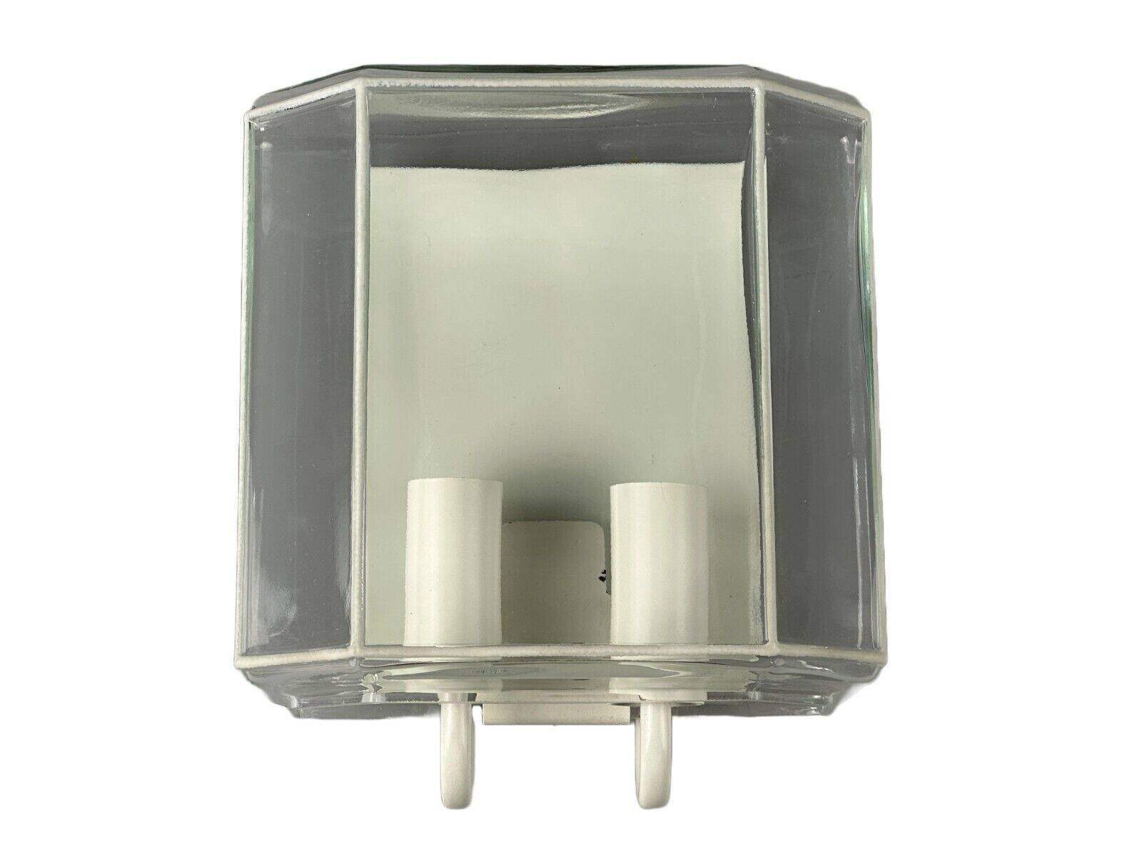 60s 70s wall lamp Glashütte Limburg Germany Glass & Metal Age Design