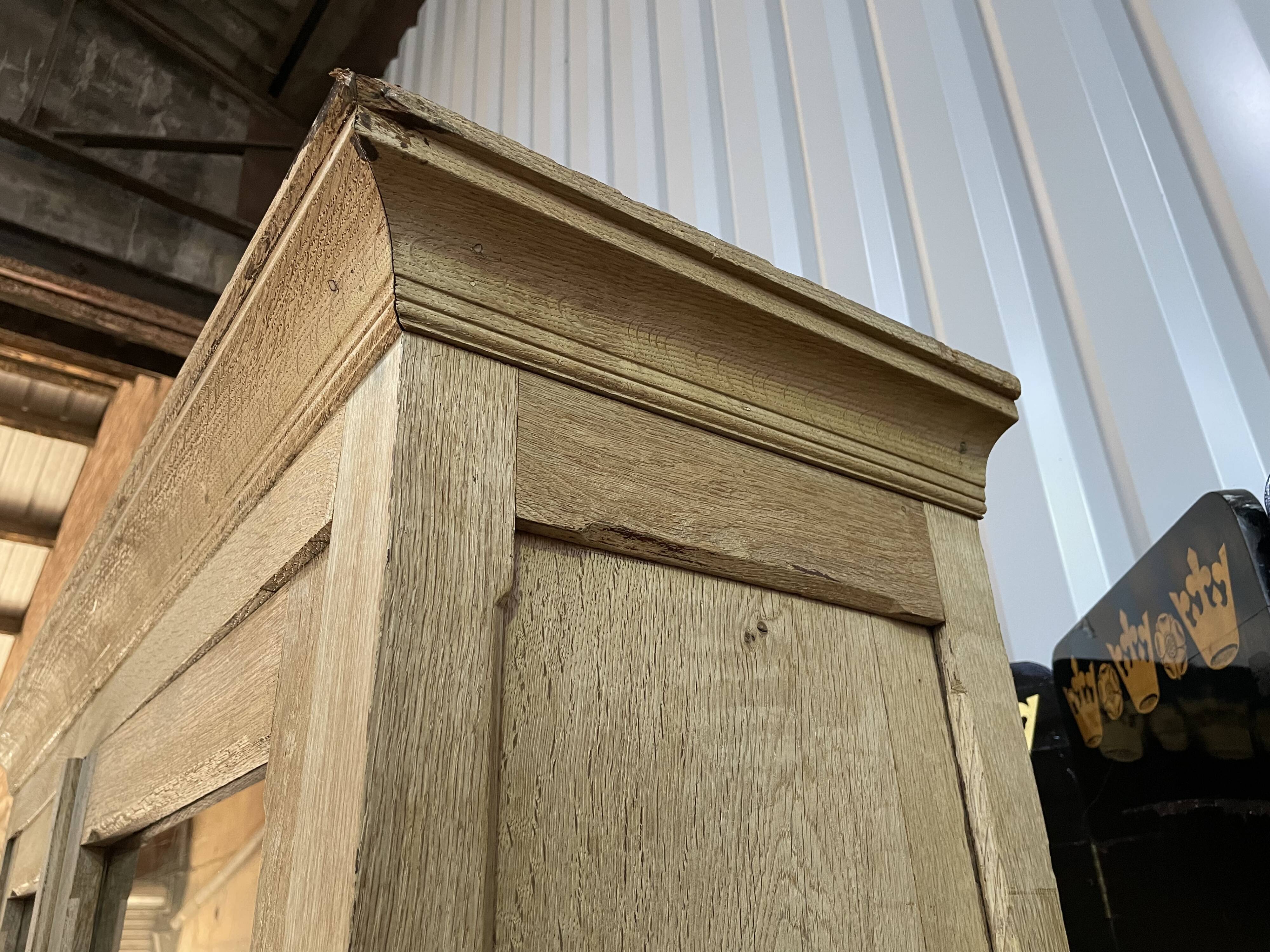 Aero gummed solid oak bookcase 19th