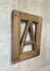 Vintage wooden frame letter A