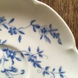 Cup and saucer Haviland Limoges blue and white porcelain