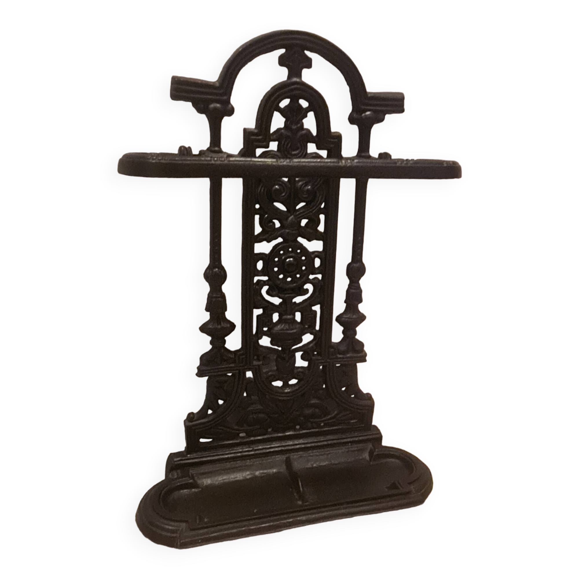 Vintage wrought iron umbrella stand