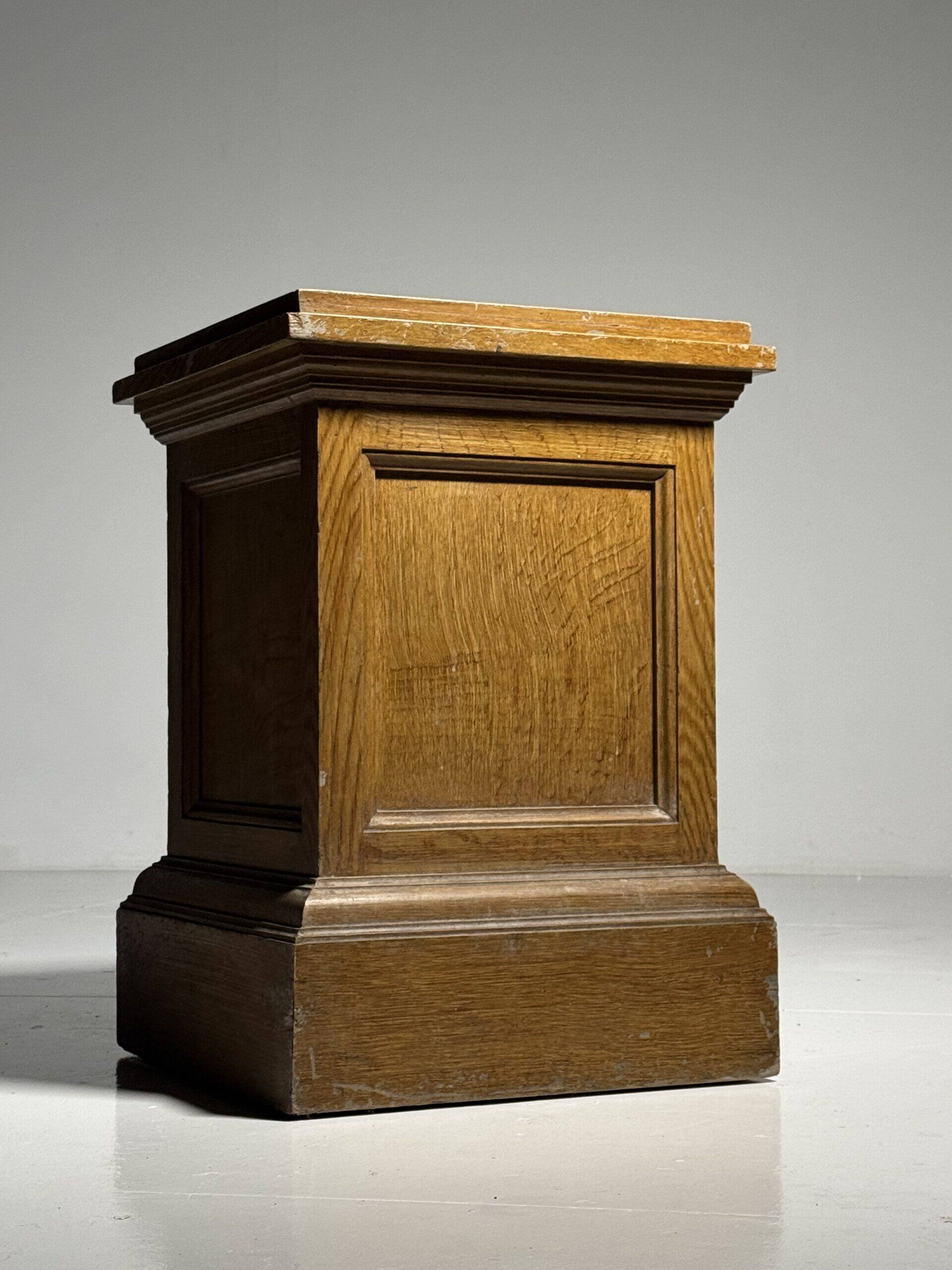 Classic wooden pedestal 20th century