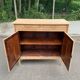 Vintage Parisian Art Deco sideboard renovated in wood 1945